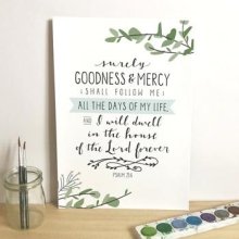 Surely Goodness And Mercy By Emily Burger - Print