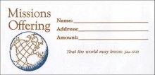 Offering Envelope: Missions Offering - Bill-Size (Package of 100)