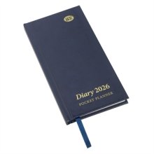 Slimline Pocket Diary 2026 - Blue