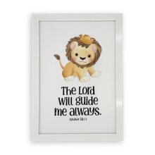 Rectangular Wall Frame – "The Lord will guide me always" (Isaiah 58:11)