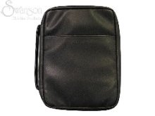 Black Imitation Leather Bible Cover - Extra Large