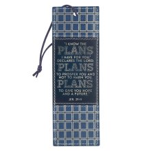 Bookmark Faux Leather Grad Plans Jer. 29:11