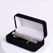 Tie Bar Cross Silver