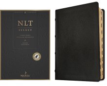 NLT Select Large Print Thinline Reference Bible, Filament Enabled (Goatskin Leather, Black, Indexed, Red Letter)