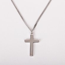 20" Sterling Silver Cross Necklace