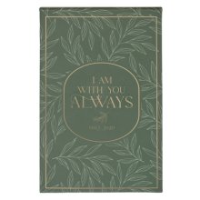Notepad Hardcover Green I Am With You Always Matt. 28:20