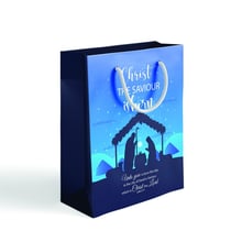 Christ The Saviour Is Born Gift Bag With Carry Handles