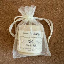 Handmade Soap In Organza Bag - Freesia