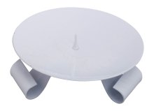 White Iron Candle Holder D 12.5 cm