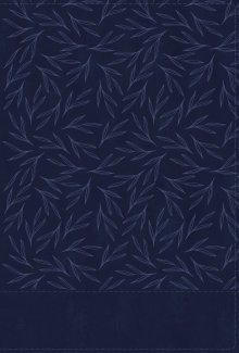 NIV, Thinline Bible, Large Print, Leathersoft, Navy, Red Letter, Comfort Print