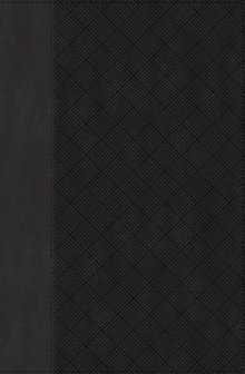 NIV, Thinline Bible, Compact, Leathersoft, Black/Gray, Red Letter, Comfort Print