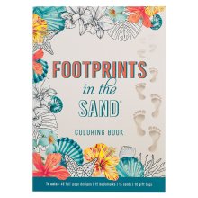 Coloring Book Footprints in the Sand