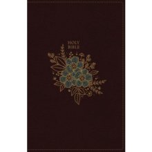 KJV, Deluxe Reference Bible, Personal Size Giant Print, Imitation Leather, Burgundy, Red Letter Edition