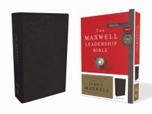 John C. Maxwell NKJV Leadership Bible, Black, Imitation Leather, Comfort Print, Lay Flat, Study Notes for Leaders Ribbon Marker Bible