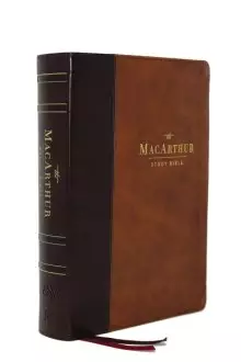 MacArthur ESV Study Bible, Brown, Imitation Leather, Thumb Indexed, Maps, Charts, Diagrams, Verse-by-Verse Study Notes, Concordance, Study Plans, Book Introductions