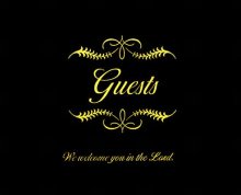 Guest Book Small Bonded Leather All Occasion Black