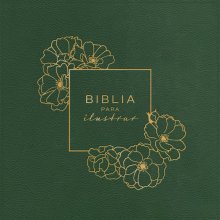 RVR 1960 Biblia para ilustrar, verde símil piel