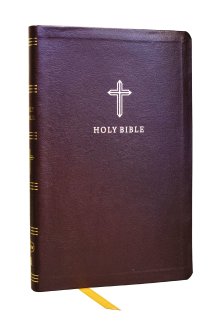 KJV Holy Bible: Ultra Thinline, Burgundy Bonded Leather, Red Letter, Comfort Print: King James Version