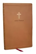 NKJV Holy Bible, Ultra Thinline, Brown Leathersoft, Red Letter, Comfort Print