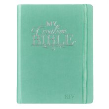 Teal Faux Leather Hardcover KJV My Creative Bible