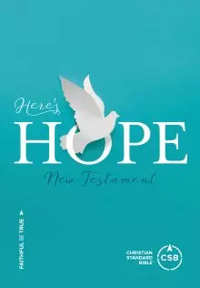 CSB Here's Hope New Testament, Blue, Paperback, Gift, Helpful Bible Passages, Salvation Plan