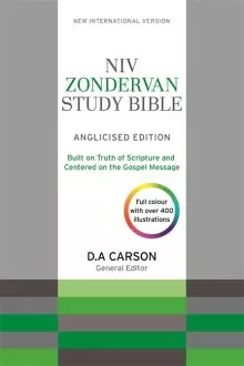 NIV Zondervan Study Bible, Grey, Imitation Leather, Photos, Maps, Diagrams, Articles, Presentation Page, Ribbon Markers,