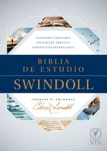 Biblia de estudio Swindoll NTV (Tapa dura, Azul, Índice)