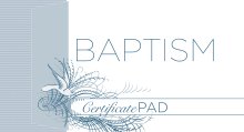 Baptism Certificate Pad (25 Count)
