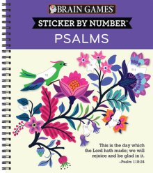 Brain Games - Sticker by Number: Psalms (28 Images to Sticker)