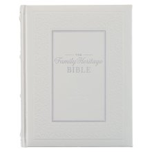 NLT Family Heritage Bible, Large Print Family Devotional Bible for Study, New Living Translation Holy Bible Faux Leather Hardcover, Additional Interac