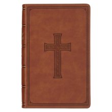 KJV Bible Giant Print Standard-size Faux Leather, Medium Brown