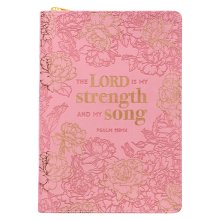 Journal w/Zip My Strength and My Song Psalm 118:14
