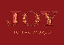 Joy to the World Pack of 6 Christmas Cards