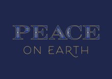 Peace on Earth Pack of 6 Christmas Cards