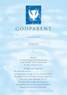 Godparent Certificates Boy Contemporary Pack of 20