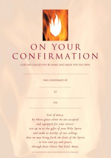 Confirmation Certificates - Pack of 10