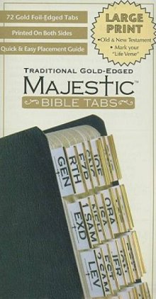Bible Tabs Large Print Traditional Gold