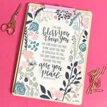 The Lord Bless You by Emily Burger - A5 Print