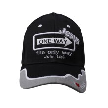 One Way Jesus Black Cap