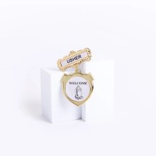 Badge Shield Usher Praying Hands Welcome Magnet