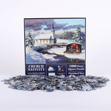 Church Nativity Jigsaw Puzzle - 1000 Pieces