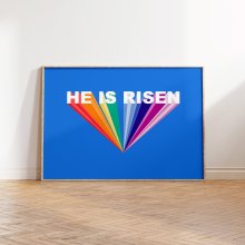 He Is Risen A4 Print