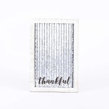 Thankful Corrugated Tin Wall Decor