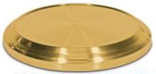 Stackable Bread Plate Base - Stainless Steel Brasstone Finish.  Not compatible with Artistic aluminium trays etc.