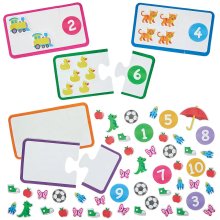 Learn To Count Puzzle Magnets (Pack of 10)