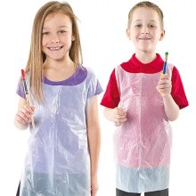 Disposable Plastic Aprons (Pack of 50)