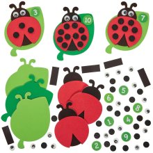 Counting Ladybird Number Magnet Kits (Pack of 10)