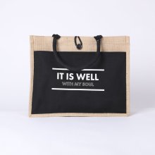 It Is Well With My Soul Jute Tote Bag