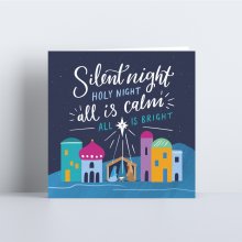 Silent Night - Christmas Card (Pack of 10)