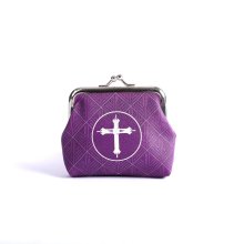Purple Cross Coin Purse